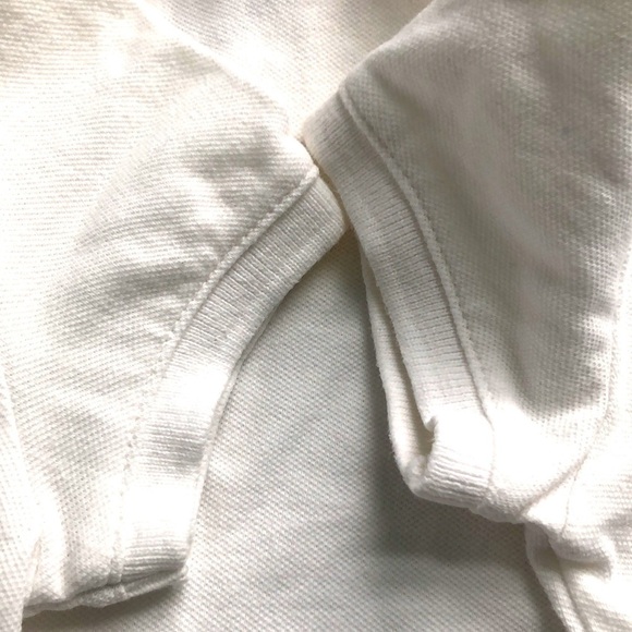 Gap Kids Short Sleeve Polo Shirt In Solid White Unisex Girls Size 4-5 XS - Picture 6 of 9